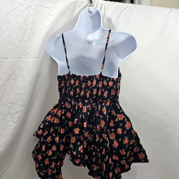 Whimsical fairy floral y2k 2000s mudd babydoll assymetrical top - Picture 4 of 5